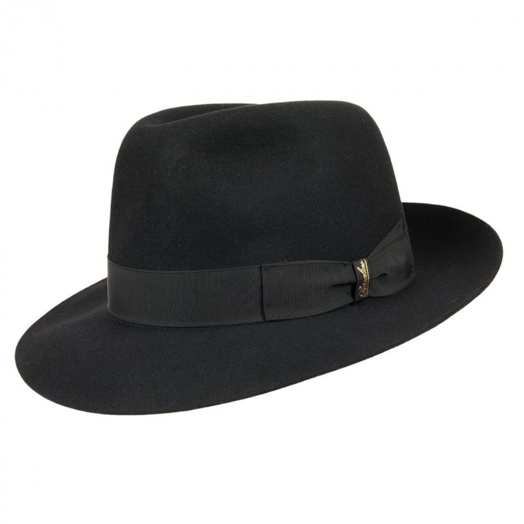 BORSALINO Fedora Furfelt Hat Alessandria