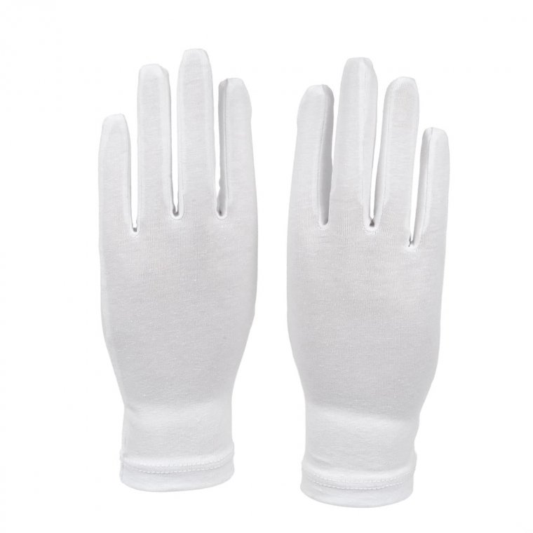 White cotton cleaning gloves discount