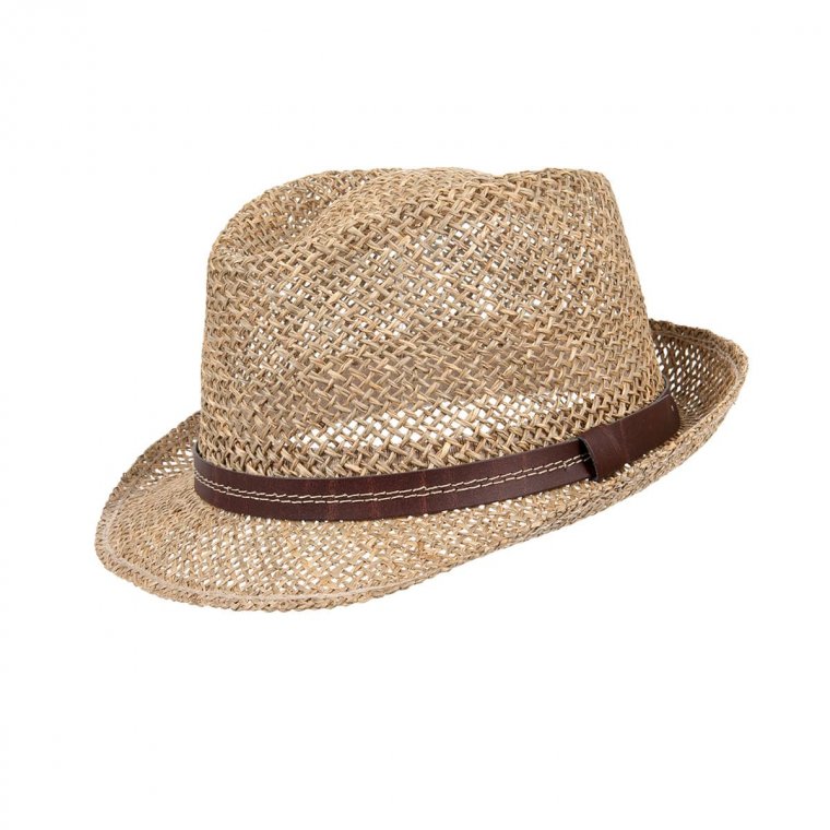 Classic Italy Classic Trilby Trilby Hat Size 62 Cm White-black