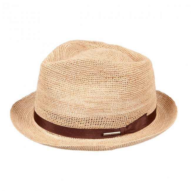 Trilby Crochet Straw, Hats Stetson 100% Raffia straw