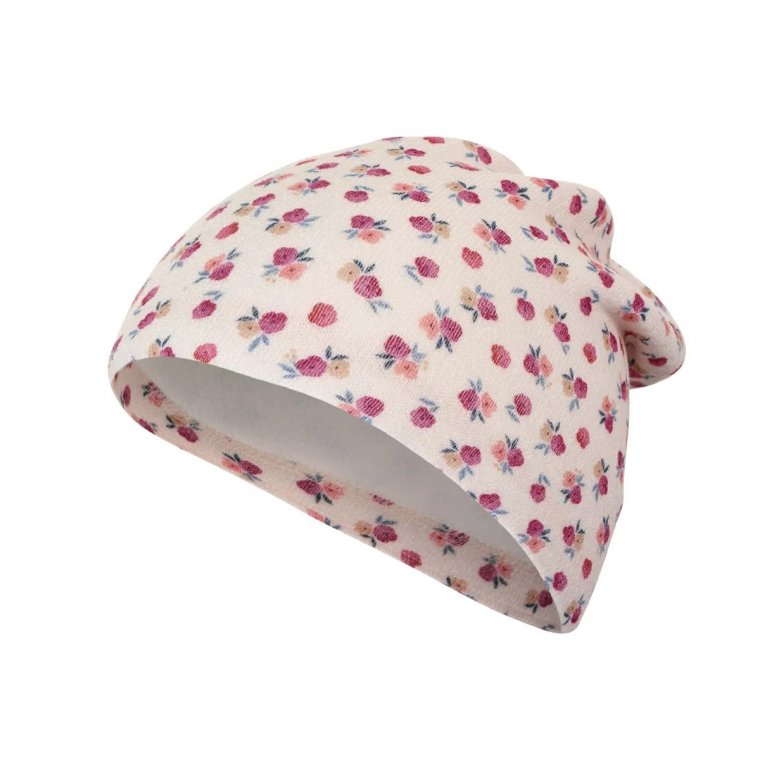 Sterntaler Berretto Slouch Floreale Per Bambine E Ragazze - Cappello Invernale Morbido E Foderato In Cotone - Lavabile In Lavatrice