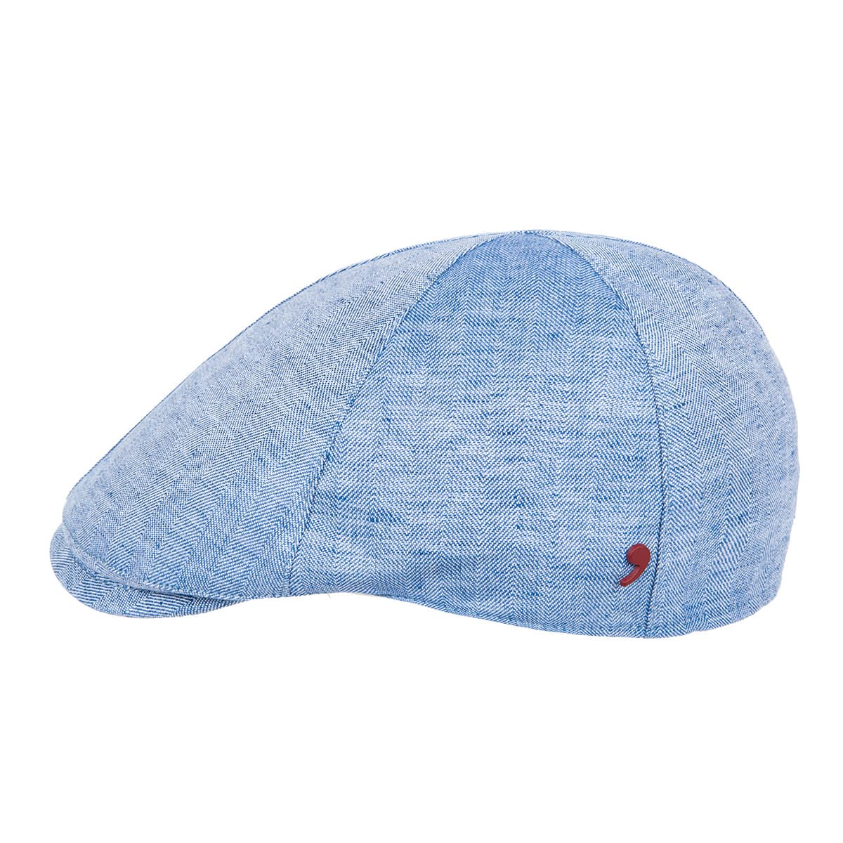 ALFONSO D'ESTE | 6-panel flat cap made of a cotton-linen blend