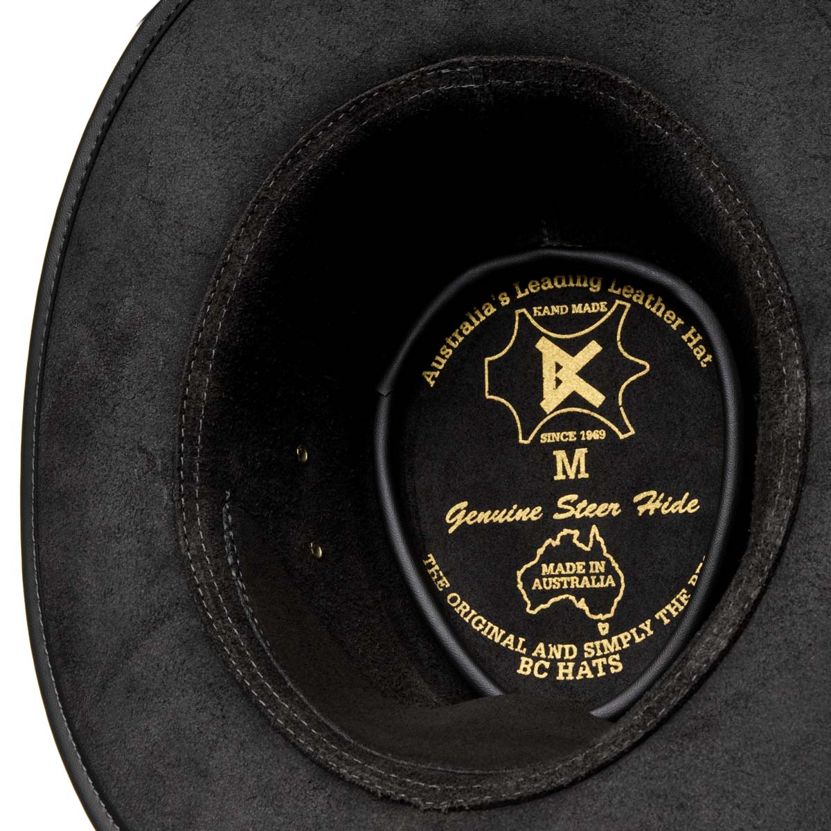 Black Jungle YARRAM Lederhut - Westernhut Mit UPF50+ Für Outdoor-Abenteuer