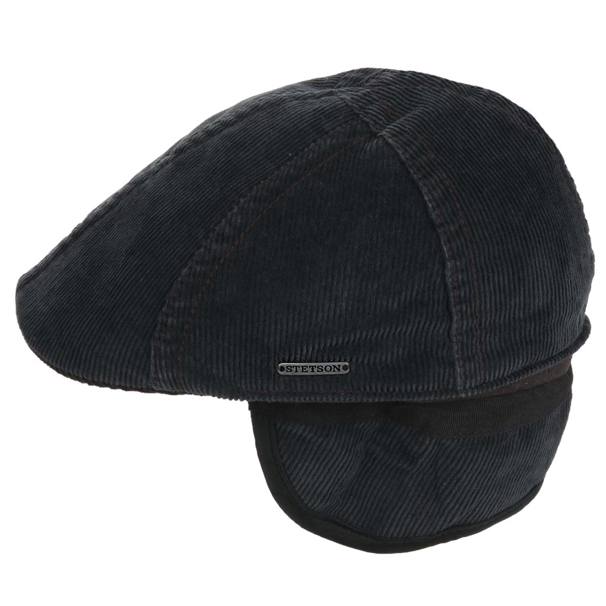 Black corduroy flat cap online