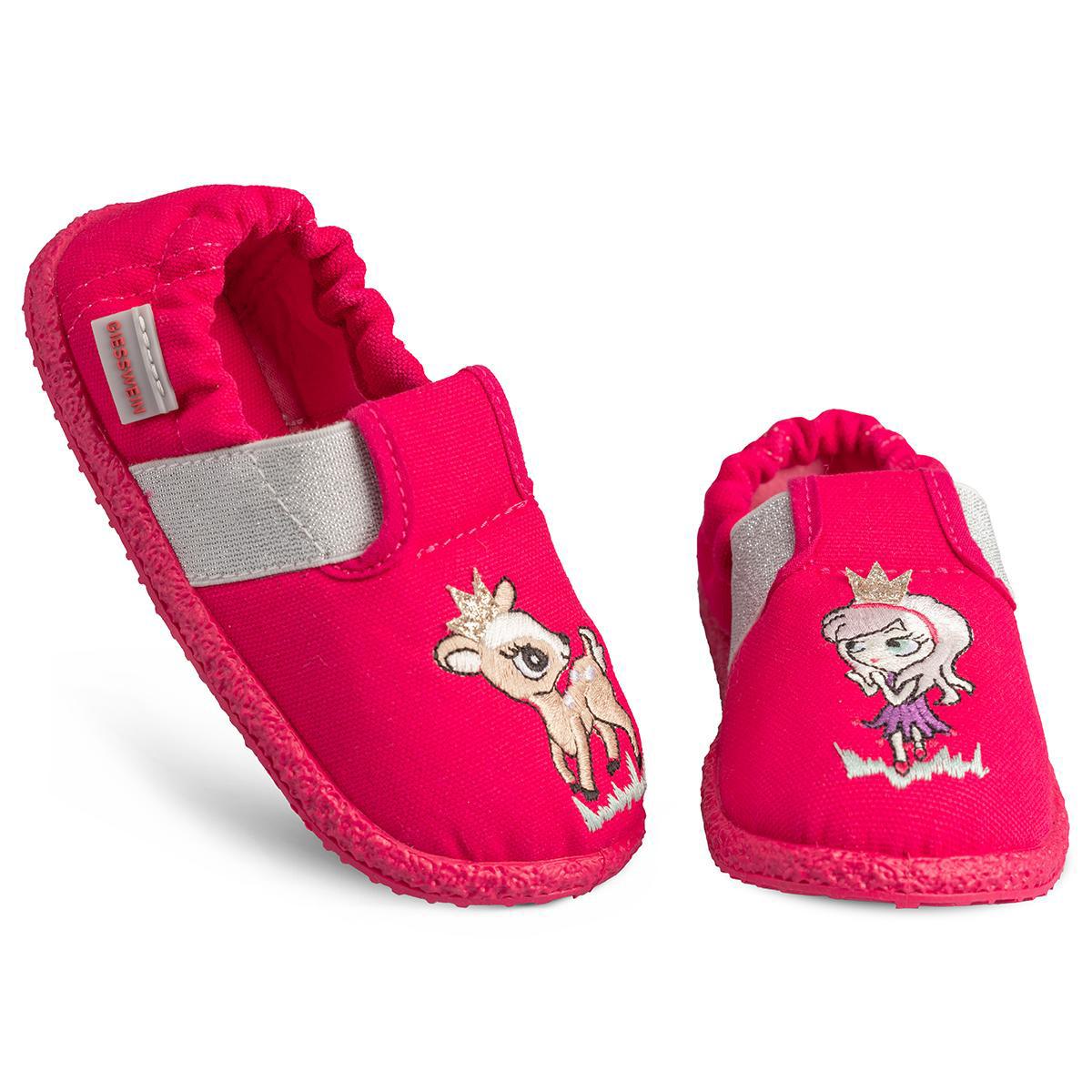 GIESSWEIN | Albaching girls' slippers made of cotton with princess motif