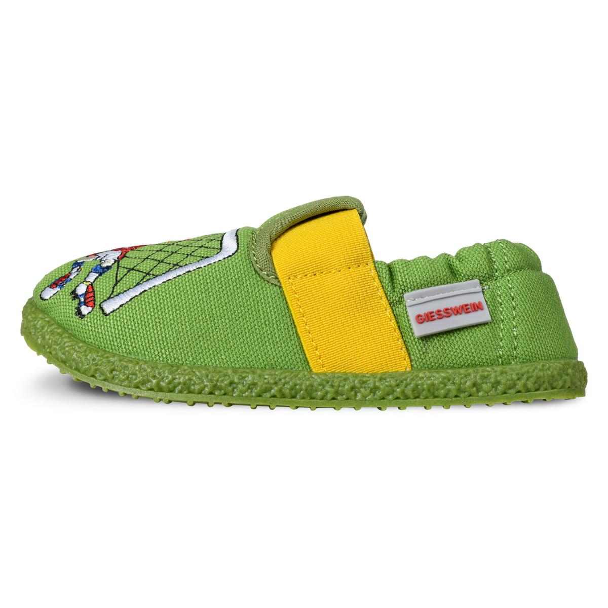 GIESSWEIN | cotton children's slippers model Arnstadt with footballer motif