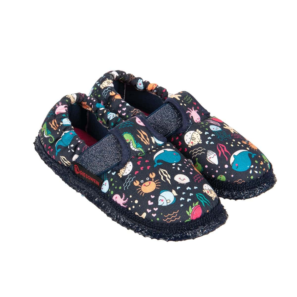 GIESSWEIN | girls cotton slippers model Alzenau motif sea world