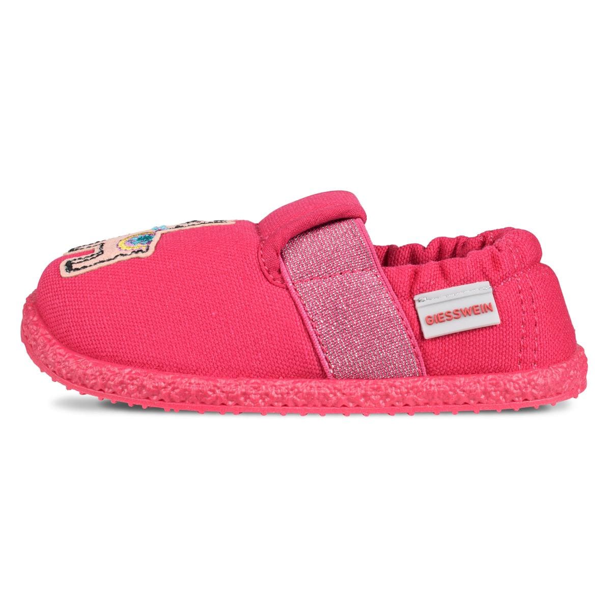 GIESSWEIN | girls' half-high Andau cotton slippers alpaca motif