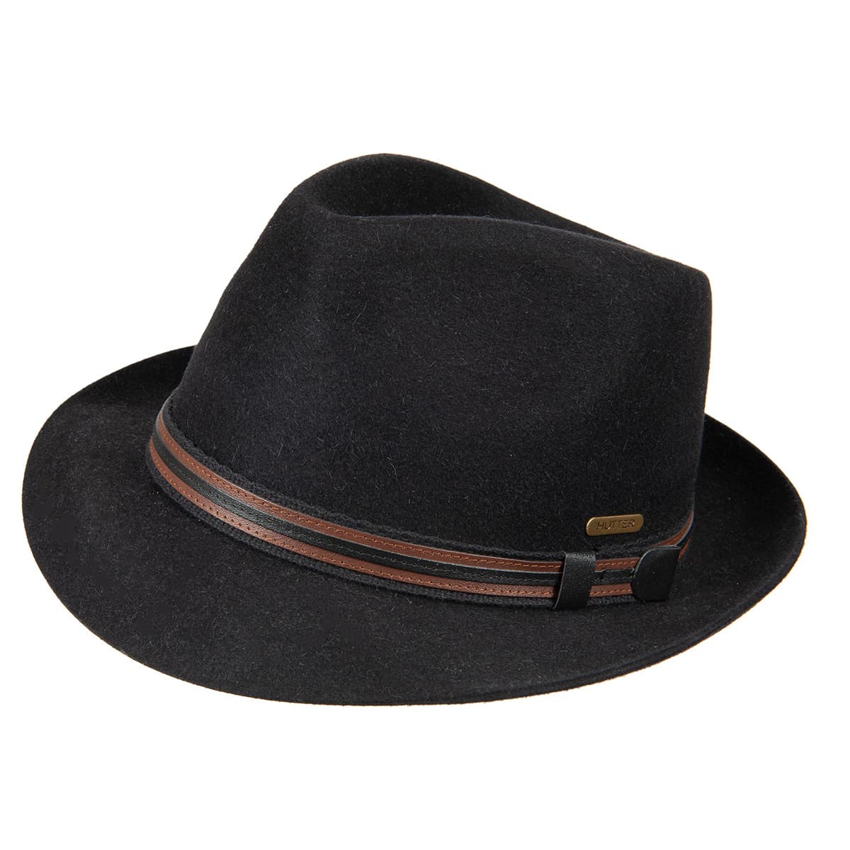 HUTTER | Men's trilby hat Leopold with a narrow brim and leather strap
