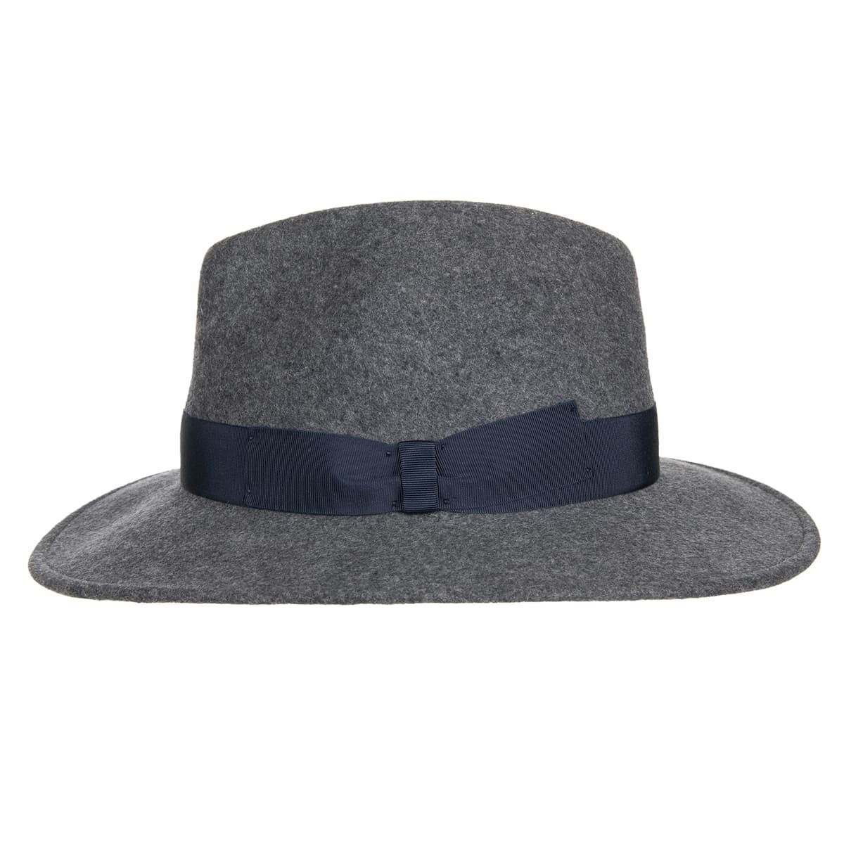 HUTTER | Premium Filzhut grau mit Bandgarnitur schwarz