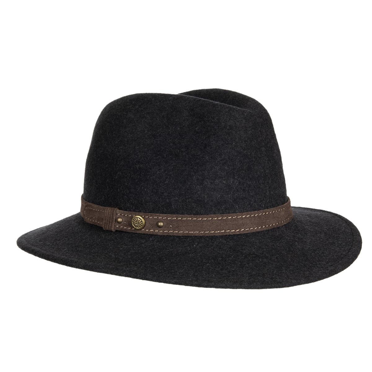 HUTTER | Premium felt hat with leather band trim