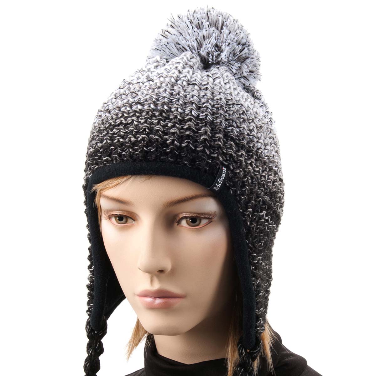 Mütze Raspberry McBeanie Lapplandmütze mit Bommel