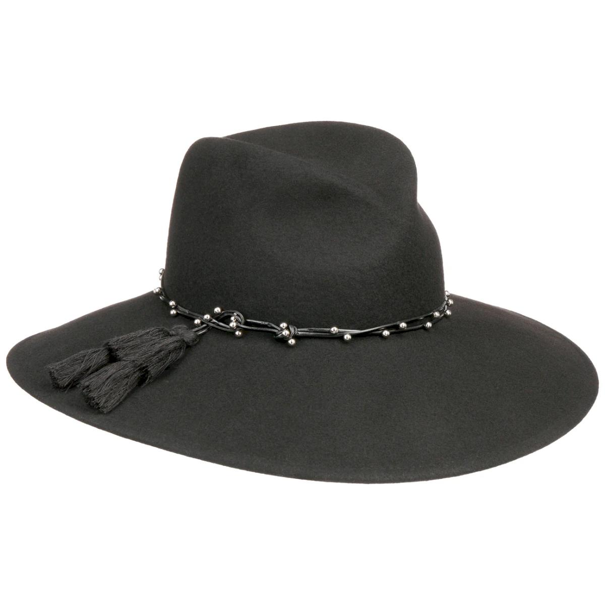 MAYSER | Eleganter Damenhut mit Troddeln und Schmuckdetails