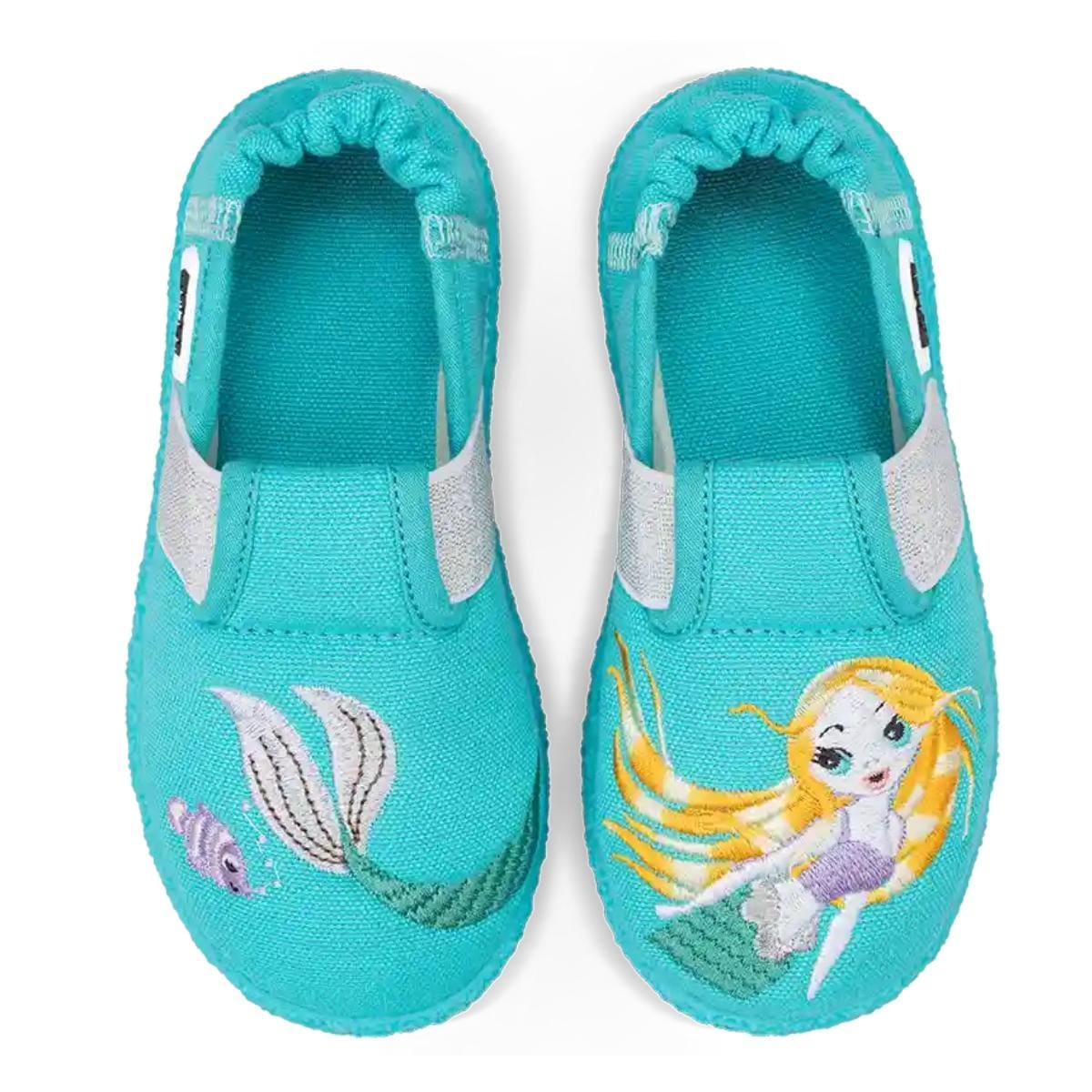 NANGA | Girls' Little Mermaid Cotton Slippers