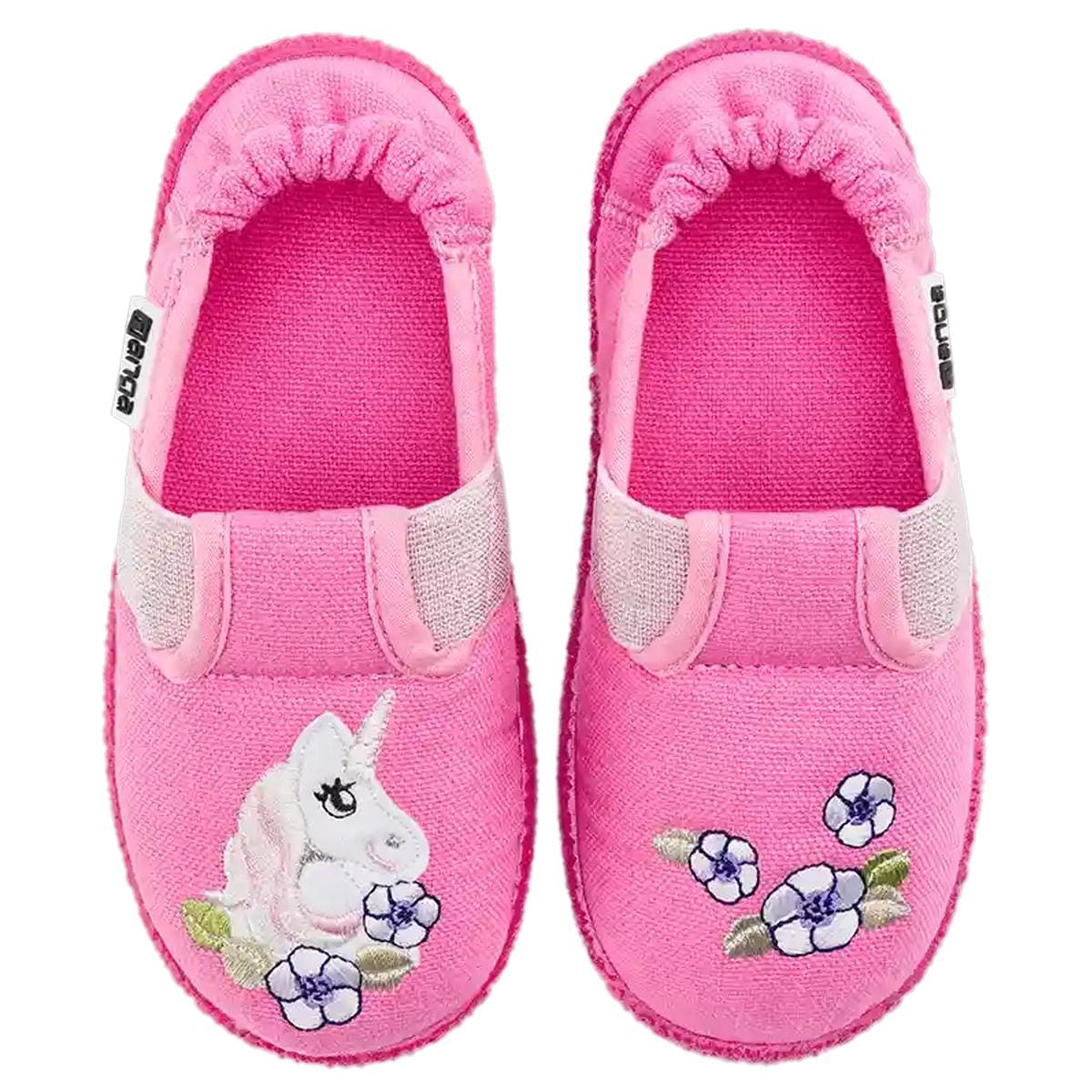 NANGA | girls' half-high slippers with unicorn motif cotton
