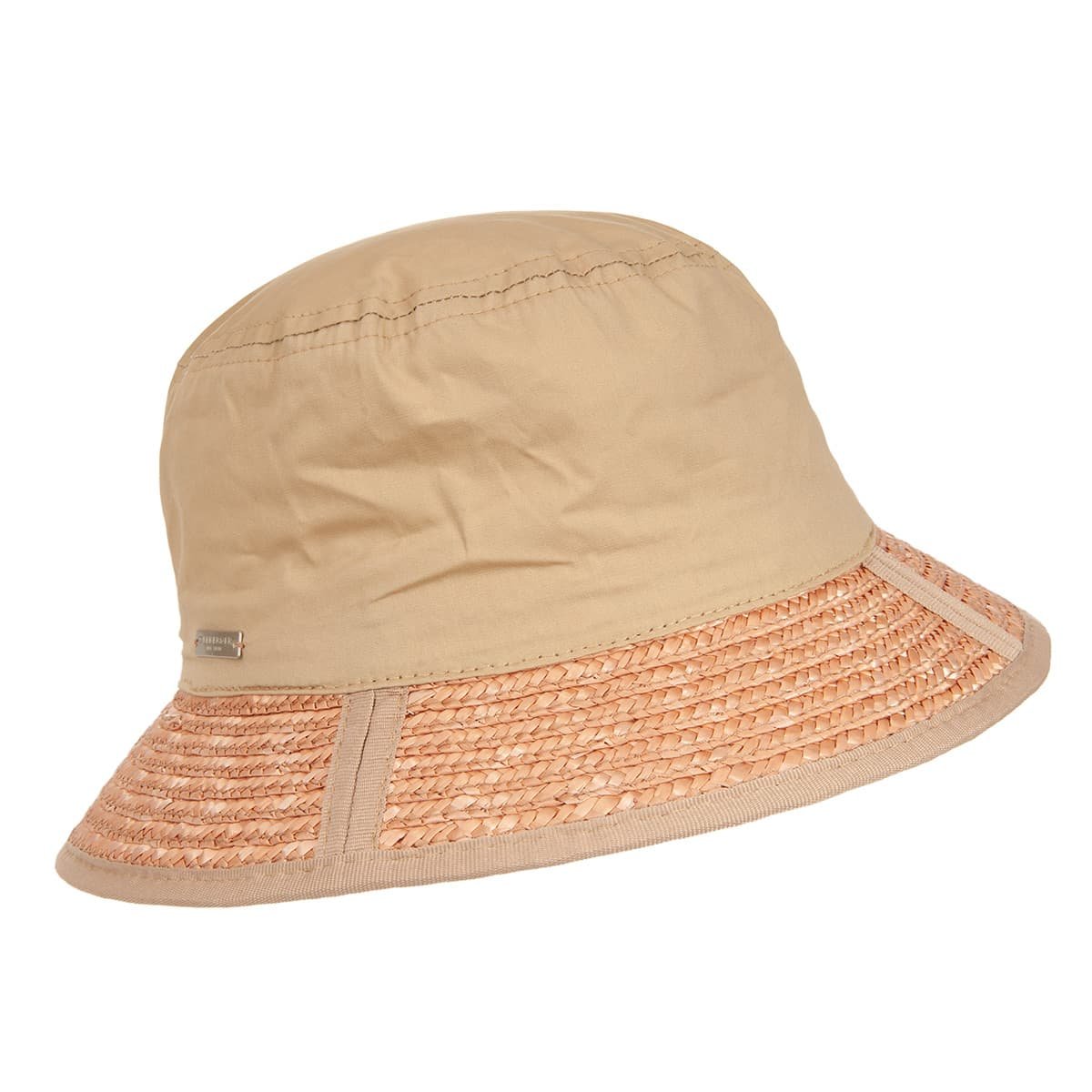 SEEBERGER | Fischerhut - Strohborte Hüte, aus warme Handschuhe, mit kuschelig Rand Mützen, Hutstuebele --> sowie Schals