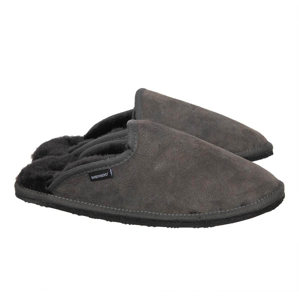 SHEPHERD Lammfell Hausschuhe Herren