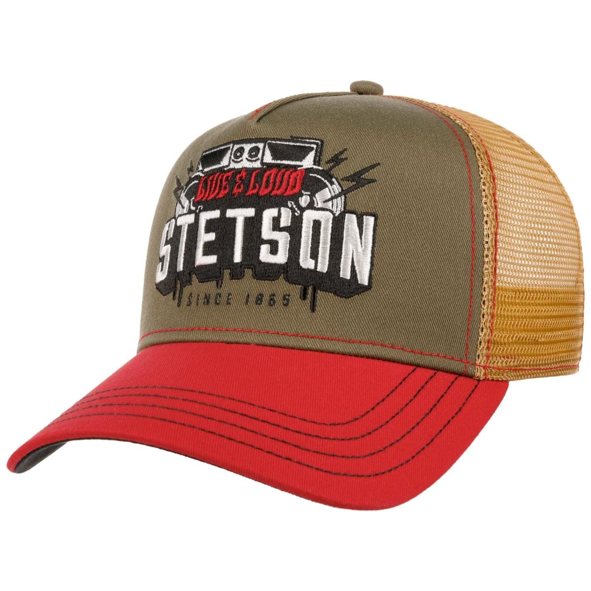 STETSON | Bunte Trucker Cap mit Motiv