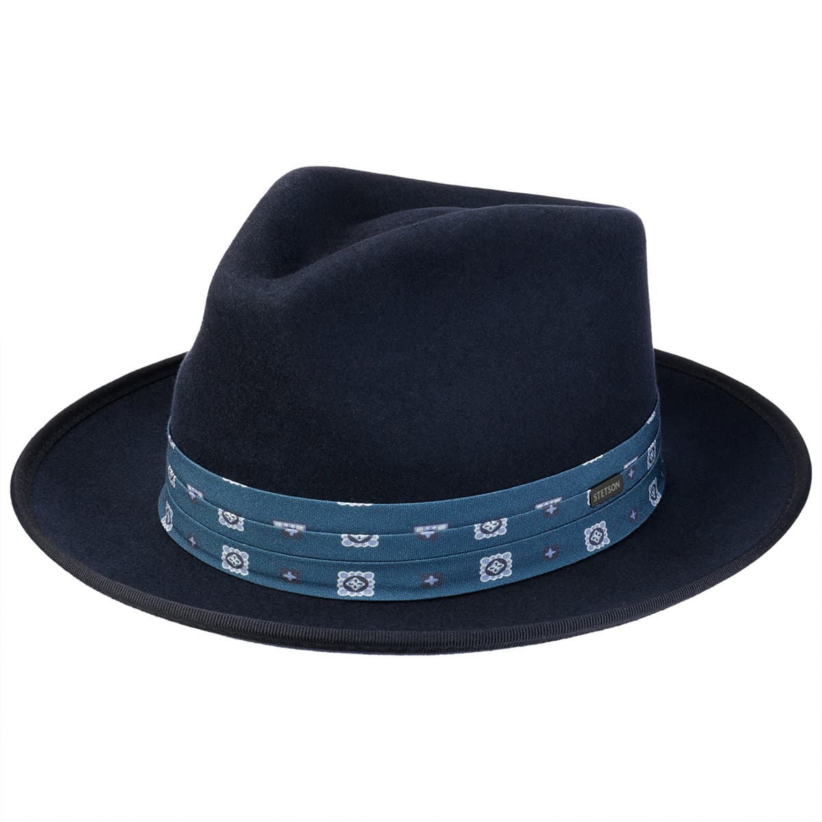 STETSON | Fedora Woolfelt Herrenhut aus 100% Wollfilz mit Bandgarnitur