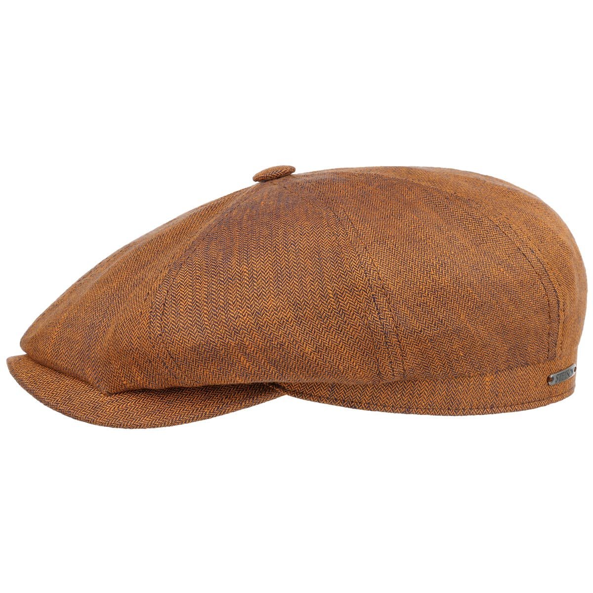 STETSON Men's peaked cap made from 100 linen with an elegant