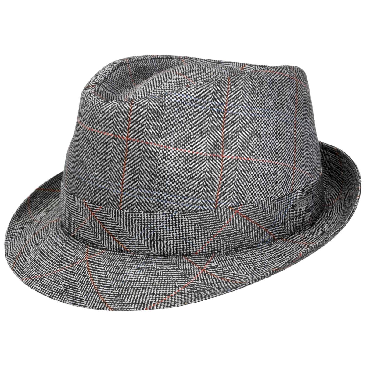 STETSON | Trilby made of 100% silk with mottled herringbone pattern