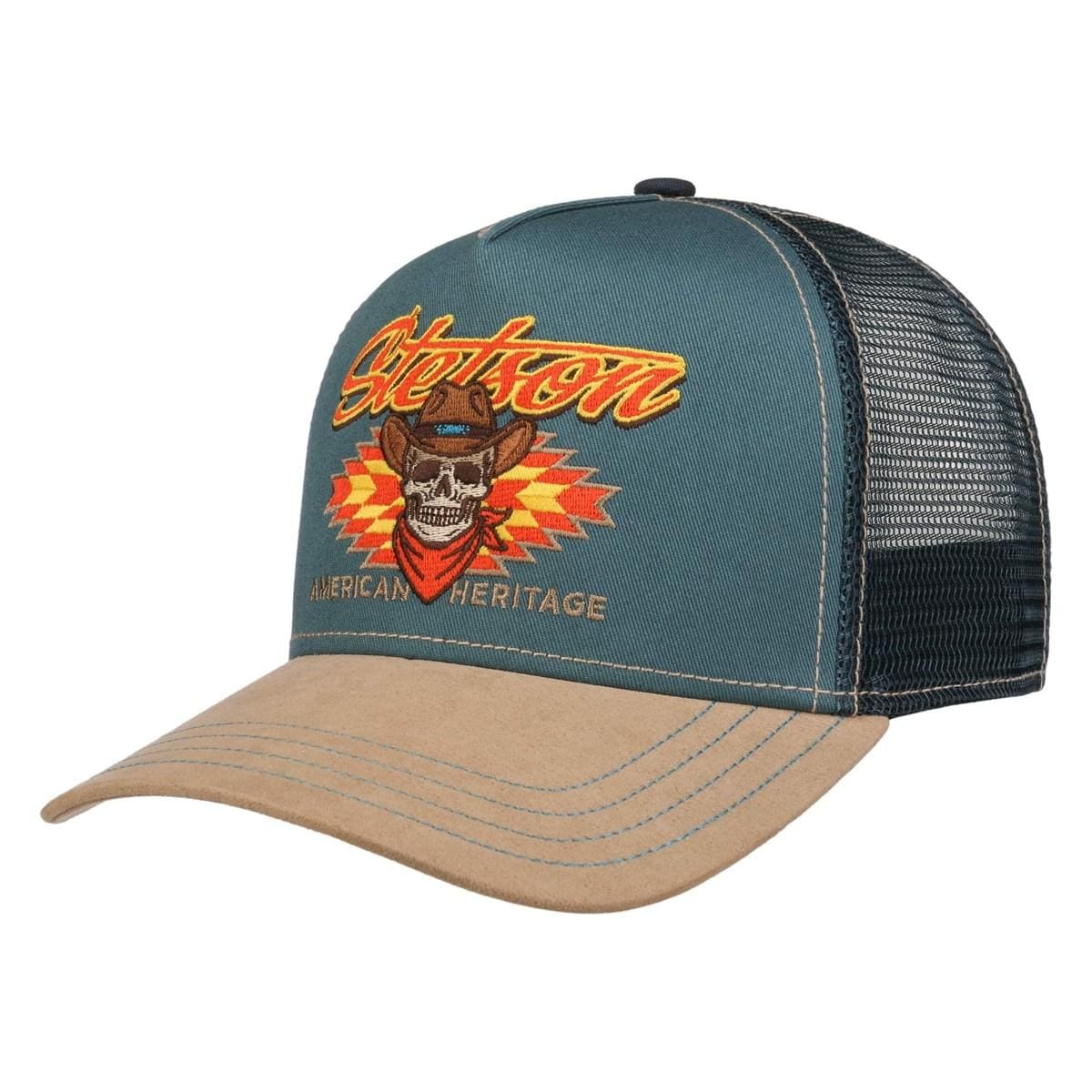 STETSON | Trucker Cap schildm�tze mit Cowboy Motiv